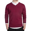 Sweater Men Autumn Casual Pullovers Men V-Neck Knitted Clothing Slim Fit Male Sweaters Pull Homme