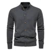 Autumn and Winter New Men's Jacket Cardigan High Quality Business Casual Solid Color Sweater Men