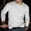 men’s sweater slim knit pullover front view
