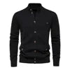 Autumn and Winter New Men's Jacket Cardigan High Quality Business Casual Solid Color Sweater Men
