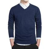 Sweater Men Autumn Casual Pullovers Men V-Neck Knitted Clothing Slim Fit Male Sweaters Pull Homme