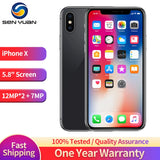 Smartphone iPhone X | Apple iPhone X débloqué | iPhone X 3 Go RAM | iPhone X 64 Go stockage | iPhone X 256 Go ROM | iPhone X Hexa Core | iPhone X Face ID | iPhone X appareil photo 12 MP | iPhone X original | Téléphone Apple iPhone X