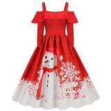 robe de soirée de Noël femme vue avant