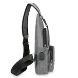 Sac de poitrine pour hommes, sac à bandoulière asymétrique, grande capacité, Sports de plein air, loisirs, mode, petit sac à bandoulière, sac à dos pour hommes