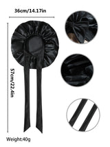 Bonnet en Satin en soie, réglable, pour dormir, avec bandeau à nouer, pour femmes et hommes