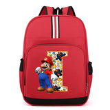 Sac à dos Super Mario | Sac Mario pour enfants | Sac à dos scolaire anime | Sac à dos lettres A-Z | Cartable garçons | Sac Mario Bros | Sac à dos dessin animé | Sac pour fournitures scolaires | Sac à dos cadeau d’anniversaire | Sac Mario pour enfants