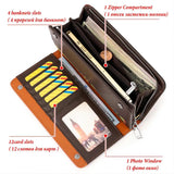 Portefeuille business cuir rétro | Portefeuille long cuir véritable | Portefeuille cuir grande capacité | Portefeuille zippé homme RFID | Portefeuille cuir anti-vol RFID | Sac à main cuir homme élégant | Portefeuille homme vintage cuir | Portefeuille cuir premium zippé | Portefeuille cuir homme sécurisé | Portefeuille cuir authentique homme