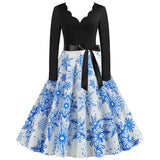 Robe de Noël Hepburn style vintage