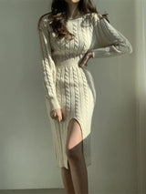 Robe tricot femme hiver