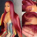 Perruque bordeaux 99J lisse | Perruque lace front 13x4 99J | Perruque cheveux humains 99J | Perruque brésilienne bordeaux | Perruque 13x4 pré-plucked | Perruque 99J sans colle femme | Perruque droite cheveux humains | Perruque glueless 13x4 99J | Perruque frontale bordeaux 99J | Perruque lisse brésilienne femme