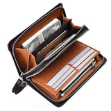 Portefeuille long homme | Grand portefeuille homme | Portefeuille luxe cartes | Portefeuille homme zippé | Sac homme porte-cartes | Pochette téléphone homme | Portefeuille élégant homme | Portefeuille multifonction | Portefeuille cuir PU homme | Portefeuille stylé homme