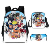 Ensemble de sac à dos Naruto 3 pièces | Ensemble de cartables Naruto | Sac à dos Naruto style coréen | Sac bandoulière Naruto | Trousse Naruto | Ensemble de sacs Naruto | Sac Naruto pour école primaire | Sac à dos Naruto pour collège | Cartable imprimé Naruto | Ensemble de sacs Naruto pour enfants