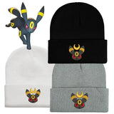 Umbreon Anime tricot bonnets chapeau hommes femmes couleur unie qualité casquette mignon décontracté chaud chapeaux mode polyvalent unisexe casquettes cadeau