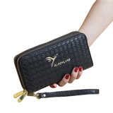 Portefeuille femme double zip | Sac à main femme tendance | Clutch femme téléphone | Porte-monnaie zippé femme | Sac à argent femme mode | Cartera femme élégante | Portefeuille mobile femme | Petit sac femme zippé | Sac pochette femme chic | Carteras femme double zip