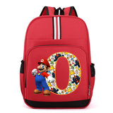 Sac à dos Super Mario | Sac Mario pour enfants | Sac à dos scolaire anime | Sac à dos lettres A-Z | Cartable garçons | Sac Mario Bros | Sac à dos dessin animé | Sac pour fournitures scolaires | Sac à dos cadeau d’anniversaire | Sac Mario pour enfants