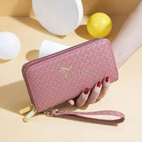 Portefeuille femme double zip | Sac à main femme tendance | Clutch femme téléphone | Porte-monnaie zippé femme | Sac à argent femme mode | Cartera femme élégante | Portefeuille mobile femme | Petit sac femme zippé | Sac pochette femme chic | Carteras femme double zip