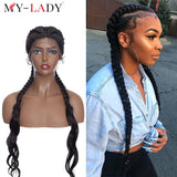 Perruque tressée My-Lady 26" | Perruque lace front tresses femme | Perruque longue noire et blonde | Perruque twist brésilienne femme | Perruque synthétique tressée 26" | Perruque américaine My-Lady | Perruque femme tresses longues | Perruque tressée noire blonde | Perruque front lace braids | Perruque brésilienne twist femme