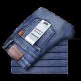 Jean homme bleu stretch | Jean droit homme business | Jean classique homme | Pantalon denim homme | Jean smart homme | Jean bleu regular fit | Jean mode homme | Jean homme printemps | Jean automne homme | Pantalon homme stretch