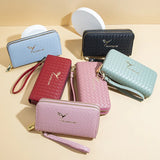 Portefeuille femme double zip | Sac à main femme tendance | Clutch femme téléphone | Porte-monnaie zippé femme | Sac à argent femme mode | Cartera femme élégante | Portefeuille mobile femme | Petit sac femme zippé | Sac pochette femme chic | Carteras femme double zip