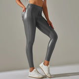 Leggings en cuir PU | Leggings taille haute | Pantalon en cuir slim | Leggings en cuir sexy | Pantalon en cuir coloré | Leggings avec poches | Leggings en cuir pour l’automne | Leggings en cuir velours | Pantalon en cuir moulant | Leggings en cuir pour femme