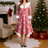 Robe d’hiver de Noël femme motif festif