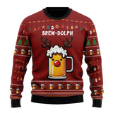 Pull de Noël bière pour hommes et femmes