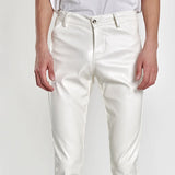 Pantalon en cuir PU pour homme | Pantalon en cuir coupe slim | Pantalon de motard en simili cuir | Pantalon style rock pour homme | Pantalon en cuir pour boîte de nuit | Pantalon en cuir tendance pour homme | Pantalon en cuir pour danse homme | Pantalon de moto en cuir PU | Pantalon en simili cuir à la mode