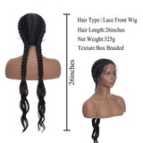 Perruque tressée My-Lady 26" | Perruque lace front tresses femme | Perruque longue noire et blonde | Perruque twist brésilienne femme | Perruque synthétique tressée 26" | Perruque américaine My-Lady | Perruque femme tresses longues | Perruque tressée noire blonde | Perruque front lace braids | Perruque brésilienne twist femme