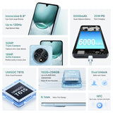 Smartphone UMIDIGI G100 | Téléphone Android 14 G100 | G100 écran 6,9" 120Hz | UMIDIGI G100 appareil photo 50MP | Téléphone G100 stockage 128 Go | UMIDIGI G100 double SIM | G100 avec support NFC | G100 batterie 6000mAh | Téléphone G100 charge rapide | Téléphone mobile UMIDIGI G100