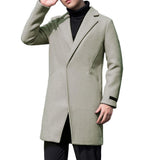Manteau trench homme coréen | Veste homme hiver slim | Manteau long homme automne | Trench homme un bouton | Manteau élégant homme hiver | Veste coupe slim homme | Manteau homme style coréen | Trench épais homme hiver | Manteau long mode homme | Veste homme coupe moderne