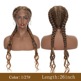 Perruque tressée My-Lady 26" | Perruque lace front tresses femme | Perruque longue noire et blonde | Perruque twist brésilienne femme | Perruque synthétique tressée 26" | Perruque américaine My-Lady | Perruque femme tresses longues | Perruque tressée noire blonde | Perruque front lace braids | Perruque brésilienne twist femme