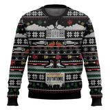 Pulls de noël laides retour vers le futur motif hiver