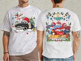 t-shirt Noël Cars McQueen homme vue avant
