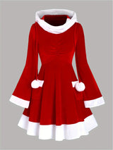 Robe de Noël femme élégante rouge