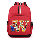 Sac à dos Super Mario | Sac Mario pour enfants | Sac à dos scolaire anime | Sac à dos lettres A-Z | Cartable garçons | Sac Mario Bros | Sac à dos dessin animé | Sac pour fournitures scolaires | Sac à dos cadeau d’anniversaire | Sac Mario pour enfants