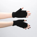Gants de poignet en tricot sans doigts unisexes