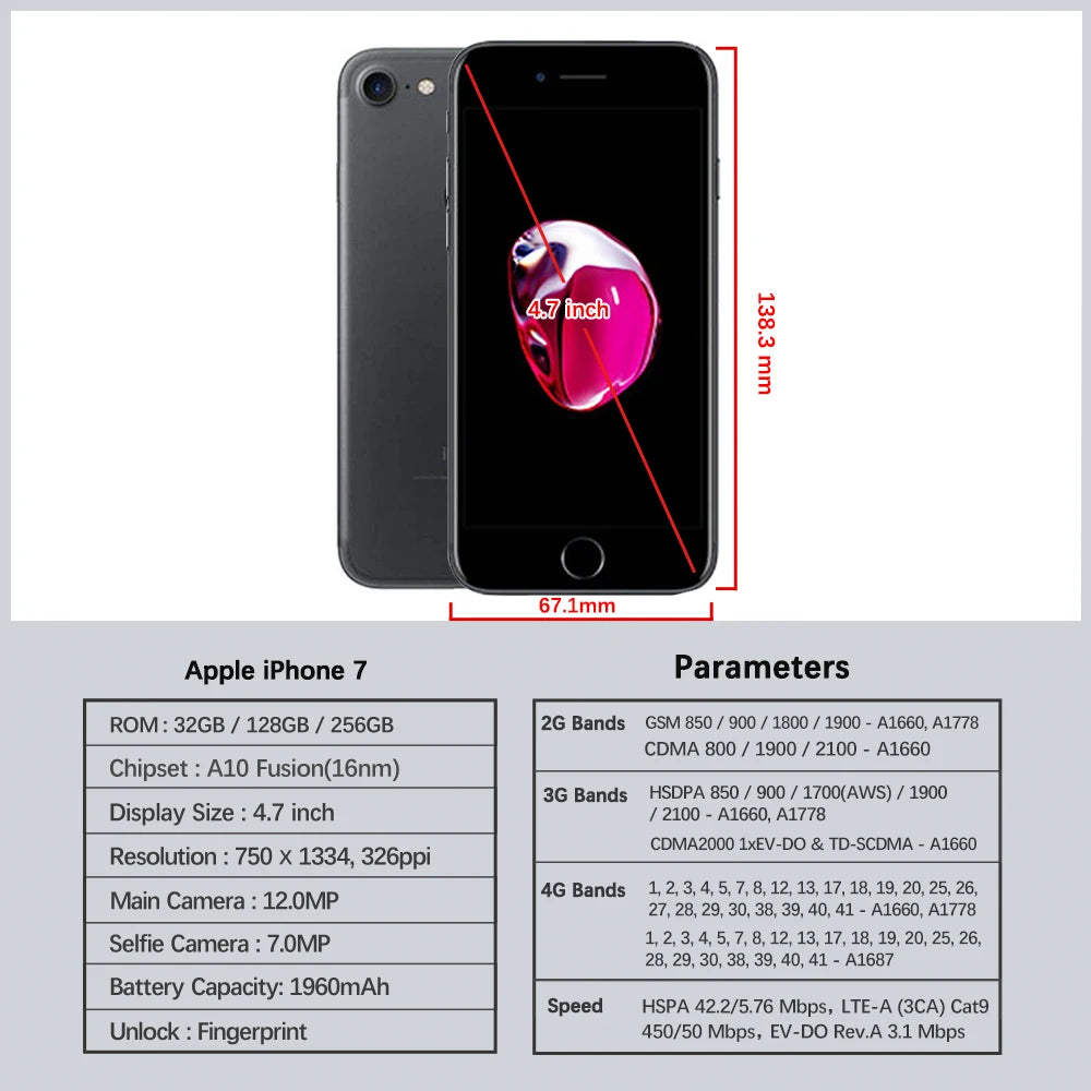 iPhone 7 Plus 32 Go | iPhone 7 Plus 128 Go | iPhone 7 Plus 256 Go | Apple iPhone 7 Plus | iPhone 7 Plus écran 5,5" | iPhone 7 Plus 12 MP | iPhone 7 Plus 4G | iPhone 7 Plus Core iOS | iPhone 7 Plus écran LCD IPS | iPhone 7 Plus original