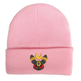 Umbreon Anime tricot bonnets chapeau hommes femmes couleur unie qualité casquette mignon décontracté chaud chapeaux mode polyvalent unisexe casquettes cadeau