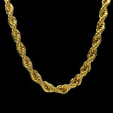 Collier or jaune 18K | Collier maille torsadée | Collier plaqué or femme | Bijou or jaune 18 carats | Collier charme or jaune | Collier élégant femme | Chaîne torsadée or 18K | Collier mode plaqué or | Collier fin or jaune | Collier tendance 18K
