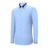 Chemise homme slim col double | Chemise anti-froissement business | Chemise manches longues homme | Chemise ajustée travail homme | Chemise col double homme | Chemise homme élégante manches longues | Chemise homme sociale slim fit | Chemise homme professionnelle | Chemise travail col double | Chemise homme anti-plis