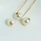 Collier or 18K perle naturelle | Pendentif perle eau douce femme | Chaîne or pur AU750 MIQIAO | Bijoux or 18K femme élégant | Collier perle blanche femme | Bijou or 18K perle fine | Collier femme or 18K MIQIAO | Pendentif perle naturelle or | Chaîne or 18K cadeau femme | Bijoux fins perle et or