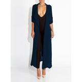 Kimono long plage femme | Gilet chiffon léger été | Veste fluide protection solaire | Cardigan long transparent femme | Manteau drapé léger été | Blouse plage voile légère | Châle long femme confortable | Veste fine couleur unie femme | Gilet de plage en chiffon | Manteau léger femme été