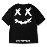 T-shirt homme streetwear | T-shirt oversize hip hop | T-shirt été manches courtes | T-shirt coton homme loose | T-shirt smile Harajuku | T-shirt homme décontracté | T-shirt imprimé sourire | T-shirt hip hop 2022 | T-shirt streetwear coton | T-shirt homme mode loose