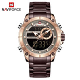Montre homme militaire NAVIFORCE | Montre sport homme étanche | Montre quartz homme or | Montre NAVIFORCE double affichage | Montre acier homme sportive | Montre militaire homme waterproof | Montre homme quartz or NAVIFORCE | Montre sport étanche NAVIFORCE | Montre homme style militaire | Montre NAVIFORCE 9163 homme