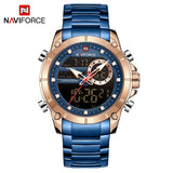 Montre homme militaire NAVIFORCE | Montre sport homme étanche | Montre quartz homme or | Montre NAVIFORCE double affichage | Montre acier homme sportive | Montre militaire homme waterproof | Montre homme quartz or NAVIFORCE | Montre sport étanche NAVIFORCE | Montre homme style militaire | Montre NAVIFORCE 9163 homme