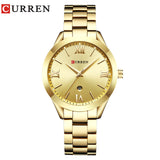 Montre femme CURREN or | Montre bracelet acier femme | Montre élégante dorée femme | Montre femme créative or | Montre féminine acier doré | Montre CURREN pour femme | Montre femme luxe or | Montre bracelet femme mode | Montre femme design CURREN | Montre femme tendance or