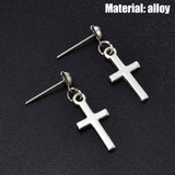 Boucles d'oreilles croix femme | Boucles pendantes style punk | Bijoux croix femme tendance | Boucles drop croix modernes | Boucles cartilage croix | Boucles d’oreilles punk femme | Boucles pendantes mode 2020 | Boucles d’oreilles croix élégantes | Aretes de mujer croix | Bijoux croix style moderne