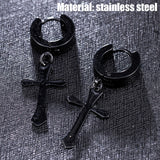 Boucles d'oreilles croix femme | Boucles pendantes style punk | Bijoux croix femme tendance | Boucles drop croix modernes | Boucles cartilage croix | Boucles d’oreilles punk femme | Boucles pendantes mode 2020 | Boucles d’oreilles croix élégantes | Aretes de mujer croix | Bijoux croix style moderne