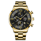 Montre homme luxe | Montre quartz acier | Montre bracelet sport | Montre homme élégante | Montre acier inoxydable | Montre homme calendrier | Montre business homme | Montre sportive homme | Relogio masculino | Montre homme tendance