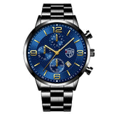 Montre homme luxe | Montre quartz acier | Montre bracelet sport | Montre homme élégante | Montre acier inoxydable | Montre homme calendrier | Montre business homme | Montre sportive homme | Relogio masculino | Montre homme tendance